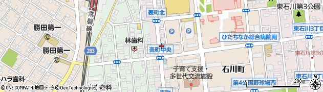 茨城県ひたちなか市表町周辺の地図