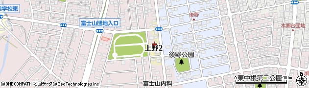 茨城県ひたちなか市上野周辺の地図