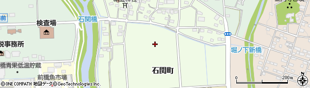 群馬県前橋市石関町周辺の地図