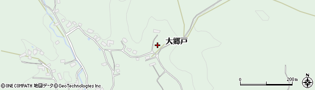 茨城県笠間市大郷戸周辺の地図