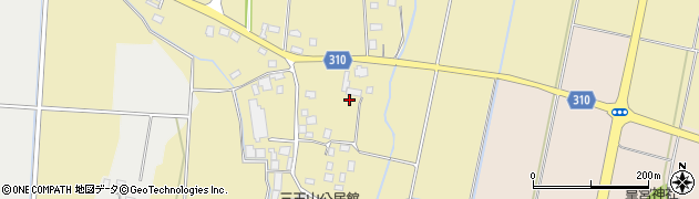 栃木県下野市三王山周辺の地図