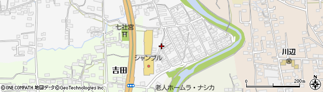 長野県上田市築地東築地周辺の地図