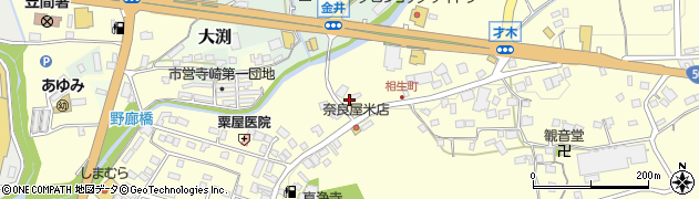 茨城県笠間市笠間406周辺の地図