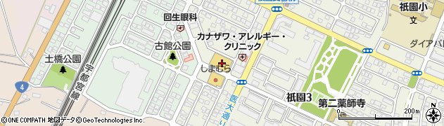 ドラッグストアコスモス下野祇園店周辺の地図