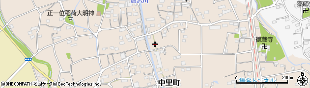 群馬県高崎市中里町190周辺の地図