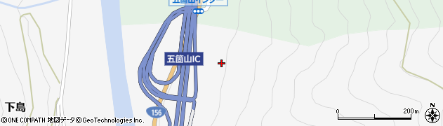 富山県南砺市上中田周辺の地図