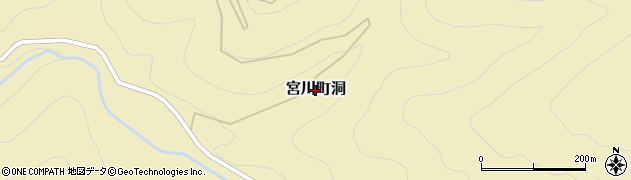 岐阜県飛騨市宮川町洞周辺の地図