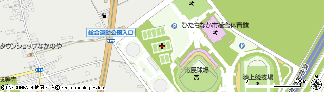 ひたちなか市総合運動公園テニスコート周辺の地図