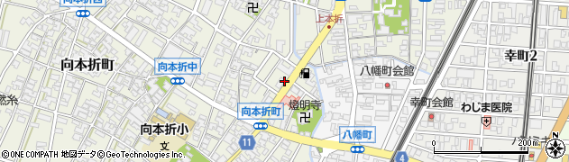 石川県小松市向本折町マ周辺の地図