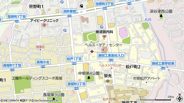 〒312-0016 茨城県ひたちなか市松戸町の地図