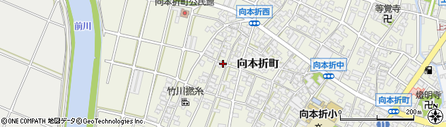 石川県小松市向本折町周辺の地図