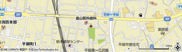 栃木県栃木市平柳町周辺の地図