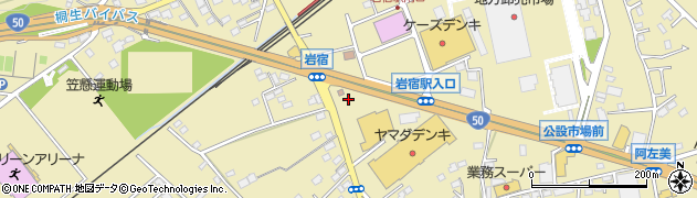 群馬県警察本部　桐生警察署笠懸町交番周辺の地図