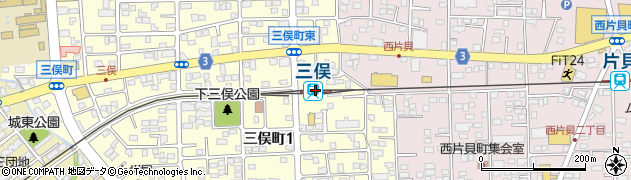 三俣駅周辺の地図
