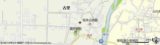 長野県上田市古里（笹井）周辺の地図