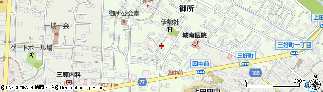 長野県上田市御所（三好町）周辺の地図