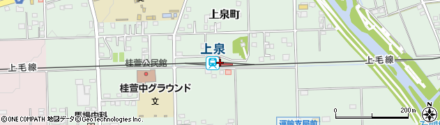 上泉駅周辺の地図