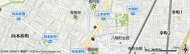 石川県小松市上本折町299周辺の地図