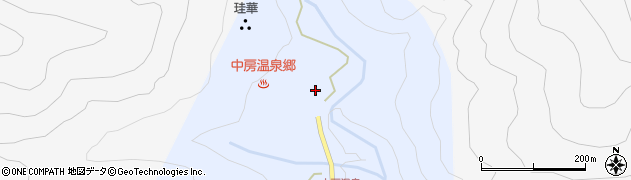 長野県安曇野市穂高有明中房温泉周辺の地図