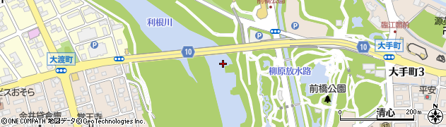中央大橋周辺の地図