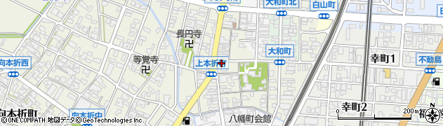 石川県小松市上本折町76周辺の地図