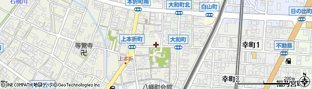 石川県小松市上本折町140周辺の地図