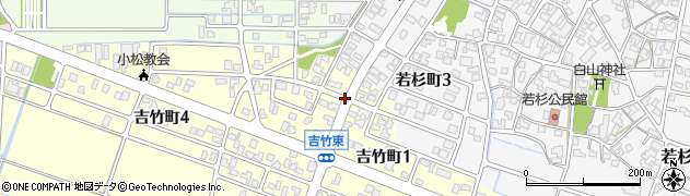 石川県小松市吉竹町（ね）周辺の地図