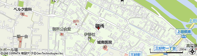 長野県上田市御所周辺の地図