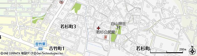 石川県小松市若杉町ヲ周辺の地図