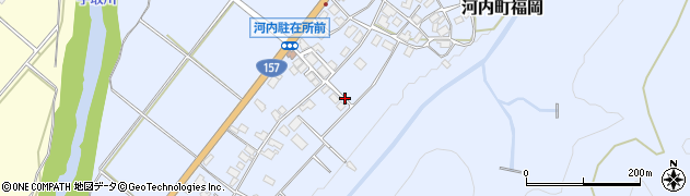 石川県白山市河内町福岡（張）周辺の地図