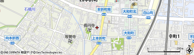 石川県小松市上本折町17周辺の地図