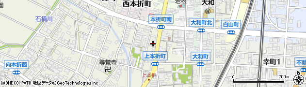 石川県小松市上本折町14周辺の地図