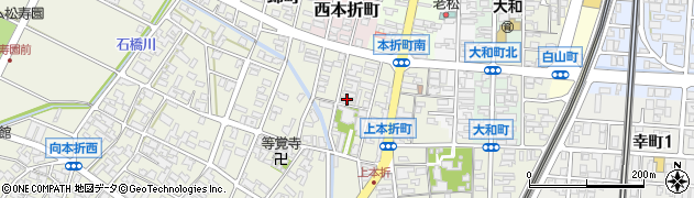 石川県小松市上本折町272周辺の地図