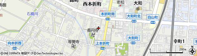 石川県小松市上本折町286周辺の地図