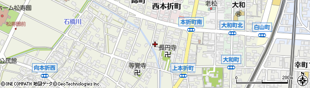 石川県小松市上本折町256周辺の地図