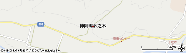 岐阜県飛騨市神岡町下之本周辺の地図