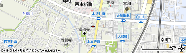 石川県小松市上本折町12周辺の地図