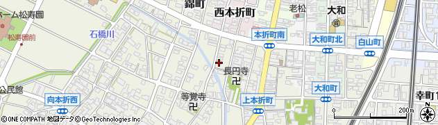 石川県小松市上本折町257周辺の地図