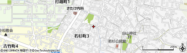 石川県小松市若杉町ホ周辺の地図