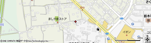 栃木県栃木市野中町40周辺の地図
