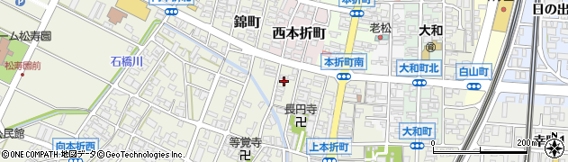 石川県小松市上本折町260周辺の地図