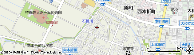 石川県小松市向本折町未周辺の地図