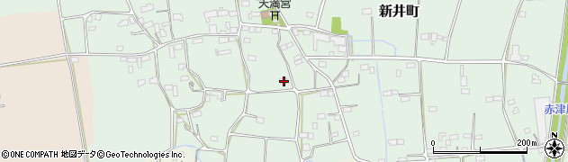 栃木県栃木市新井町652周辺の地図