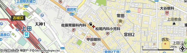 上田常入郵便局周辺の地図