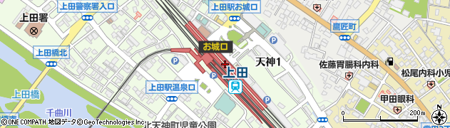 上田駅周辺の地図