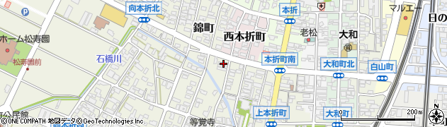 石川県小松市上本折町252周辺の地図