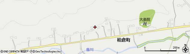 栃木県栃木市柏倉町周辺の地図
