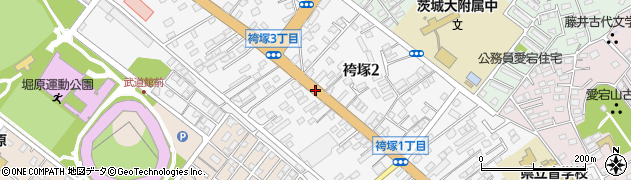茨城県水戸市袴塚周辺の地図