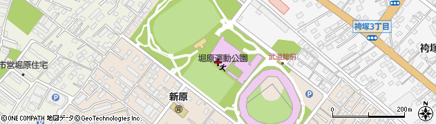茨城県出先機関　教育庁堀原運動公園管理事務所周辺の地図