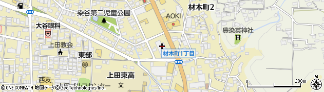 上田信用金庫　本部周辺の地図